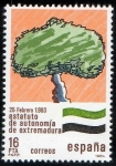 Stamps Spain -  2735- Estatutos de Autonomía. Extremadura.
