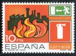 Stamps Spain -  2733- Prevención de accidentes laborales. El peligro del fuego.