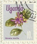 Stamps Uganda -  GREWIA SIMILIS