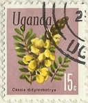 Stamps : Africa : Uganda :  CASSIA DIDYMOBOTRYA