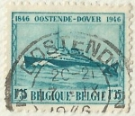 Sellos del Mundo : Europe : Belgium : OOSTENDE - DOVER 1846 - 1946