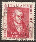 Stamps : Europe : Italy :  150a Aniv muerte (1813-1963) de Giambattista Bodoni. 
