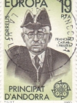 Stamps Andorra -  Francesc Cairat i Freixes -Sindic
