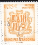 Stamps Andorra -  Escudo Andorrano