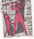 Stamps Switzerland -  mascaras