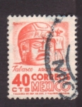 Sellos del Mundo : America : Mexico : Tabasco- arqueologia