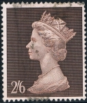 Sellos de Europa - Reino Unido -  ISABEL II GRABADO. TIPO MACHIN 1969. Y&T Nº 484