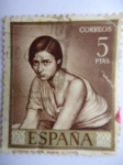 Stamps Spain -  Día del Sello.-Chiquita Piconera -Pintores:Romero de Torres. Ed:1665.