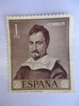Stamps Spain -  Día del Sello.- Autorretrato- Pintor: Francisco de Zurbarán. Ed: 1422