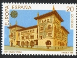 Stamps Spain -  3058- Europa. Establecimientos Postales. Edificio de comunicaciones de Victoria.
