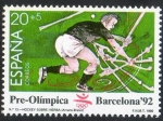 Stamps Spain -  3055- Barcelona ' 92. I V Serie Pre-olímpica. Hockey sobre hierba.