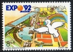 Stamps Spain -  3050- Exposición Universal de Sevilla. EXPO'92.  
