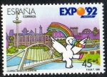 Stamps Spain -  3052- Exposición Universal de Sevilla. EXPO'92.
