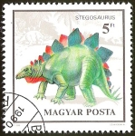 Stamps Hungary -  STEGOSAURUS