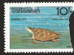 Stamps Tanzania -  MARINE LIFE - TORTUGA
