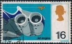 Stamps United Kingdom -  INVENTOS Y DESCUBRIMIENTOS RECIENTES. MOTOR A REACCIÓN. Y&T Nº 495