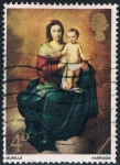 Stamps United Kingdom -  NAVIDAD 1967. LA VIRGEN Y EL NIÑO, DE MURILLO. Y&T Nº 500