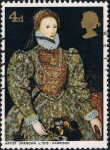 Stamps United Kingdom -  ISABEL I, POR PINTOR DESCONOCIDO, HACIA 1575. Y&T Nº 542