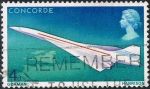Stamps : Europe : United_Kingdom :  AVIÓN SUPERSÓNICO CONCORDE. Y&T Nº 555