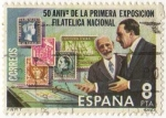 Stamps Spain -  2576.- 50 Aniversario de la primera exposición filatélica nacional.