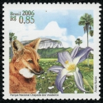 Stamps Brazil -  BRASIL - Zonas protegidas del Cerrado – Parques nacionales de Chapada dos Veadeiros y las Emas