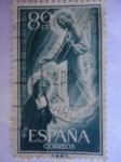 Stamps Spain -  Día del Sello._ I Cent. de la fiesta del Sagrado Corazón de Jesús en la Iglesa Universal.Ed:1208