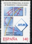 Stamps Spain -  3510-  29º Congreso Internacional de la Asociación de Museos de Transportes y Comu-nicaciones.