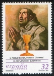 Stamps Spain -  3506-  Efemérides. Centenario de la proclamación de San Pascual Baylón.