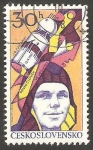 Sellos de Europa - Checoslovaquia -  2239 - J. A. Gagarine, astronauta