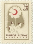 Stamps Turkey -  MEDIA LUNA ROJA TURQUIA