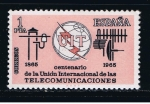 Stamps Spain -  Edifil  1670  Centenario de la Unión Internacional de las Telecomunicaciones.  · Dibujos alusivos. 