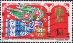 Sellos de Europa - Reino Unido -  NAVIDAD 1969. ANGEL. Y&T Nº 579