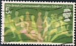 Stamps United Kingdom -  JUEGOS DE LA COMMONWEALTH, EN EDIMBURGO. Y&T Nº 596
