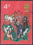Stamps United Kingdom -  NAVIDAD 1970. APARICIÓN DE LOS ÁNGELES A LOS PASTORES. Y&T Nº 602