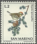 Stamps : Europe : San_Marino :  REYEZUELO LISTADO