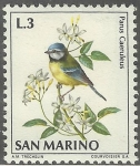 Stamps San Marino -  HERRERILLO COMUN