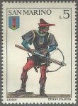 Stamps : Europe : San_Marino :  BALLESTERO DEL  CASTILLO DE SERRAVALLE