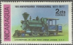 Stamps : America : Nicaragua :  100 ANIVERSARIO DEL FERROCARRIL