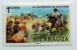 Stamps Nicaragua -  Aniversario de Julio verne