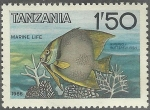 Stamps Tanzania -  VIDA MARINA. PEZ MARIPOSA