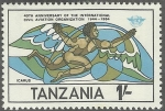 Sellos de Africa - Tanzania -  40 ANIVERSARIO DE LA ORGANIZACION INTERNACIONAL DE AVIACION CIVIL