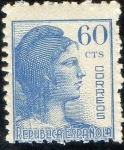Stamps : Europe : Spain :  754- Alogoría de la República.