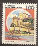 Sellos de Europa - Italia -   Castillo de Aragonese-Ischia.