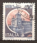 Sellos de Europa - Italia -  Castillo Estense-Ferrara.