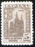 Stamps : Europe : Spain :  804- Junta de Defensa Nacional. Catedral de Burgos.