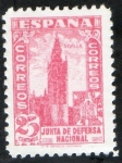 Stamps : Europe : Spain :  807- Junta de Defensa Nacional. Giralda de Sevilla.