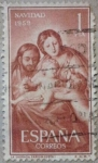 Sellos de Europa - Espa�a -  la sagrada familia navidad (goya) 1959