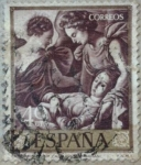Stamps Spain -  entierro de s. catalina (zurbaran) 1962
