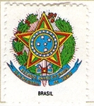 Sellos de America - Brasil -  3 Escudo