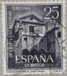 Stamps : Europe : Spain :  monasterio de san jose avila IV cent de la reforma teresiana 1962